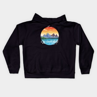 Adventure Wanderlust love Explore the world travel lover summer vacation Kids Hoodie